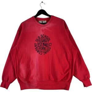 Vintage Old School Clothing Company Logo Crewneck XL